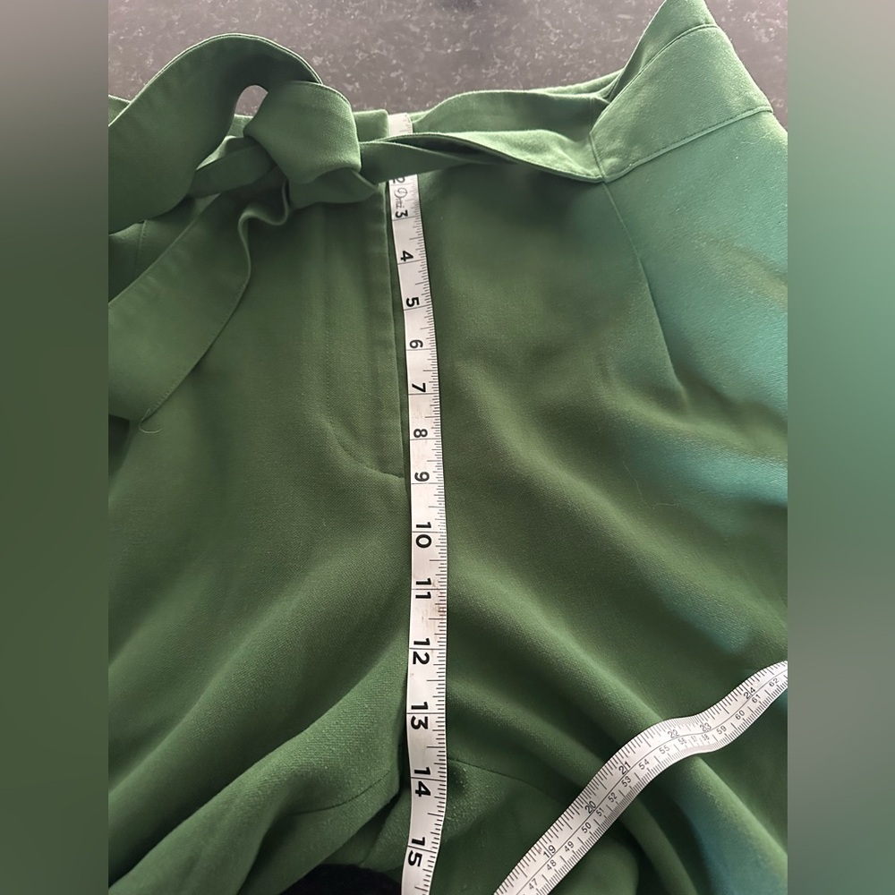 Boden Ketton Kelly Green Self Belt Trousers Pants Sz 14L thick fabric colorful - Picture 7 of 9